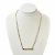 Collier pendentif plaqué or Chanel Doré - vue 7