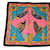Sciarpa in twill di seta Hermès Carre 90 Nero Rosa - vista 9