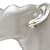 Orecchini Chanel Coco CC Clip Argento Bianco  - vista 4