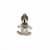 Orecchini Chanel Coco CC Clip Argento Bianco  - vista 6