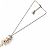 Collana lunga Chanel con motivo a conchiglia in perle Rosa D'oro - vista 2