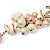 Collana lunga Chanel con motivo a conchiglia in perle Rosa D'oro - vista 4
