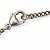 Collar colgante de cinta en forma de corazón Coco CC de Chanel Negro Plata - vista 3