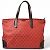 Gucci beschichtete Canvas-Tote-Tasche Rot Bordeaux - Ansicht 2