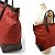 Gucci beschichtete Canvas-Tote-Tasche Rot Bordeaux - Ansicht 3