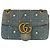 GUCCI MARMONT GG BORSA A FALDA IN DENIM PERLATO Blu