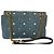 GUCCI MARMONT GG BORSA A FALDA IN DENIM PERLATO Blu - vista 2