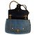 GUCCI MARMONT GG BORSA A FALDA IN DENIM PERLATO Blu - vista 3