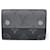 Louis Vuitton Tri-fold Wallet Black Leather Cloth  ref.2239169