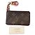 Louis Vuitton Porta-moedas e chaveiro de couro Bronze