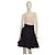 Saia mini de chiffon de nylon preto Moncler NWT com camadas e babados, tamanho cintura elástica 44