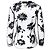 Romeo Gigli Schwarzes Transparentes Mesh Top mit Blumenmuster - Ansicht 3