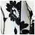 Romeo Gigli Schwarzes Transparentes Mesh Top mit Blumenmuster - Ansicht 7