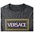 Camiseta de poliéster negro con estampado de logo Versace - vista 5