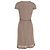 Max Mara Midikleid aus Spitze mit Gürtel aus braunem Polyester Rot - vista 3