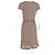 Max Mara Midikleid aus Spitze mit Gürtel aus braunem Polyester Rot - vista 6