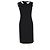 Max Mara ärmelloses Midi-Shift-Kleid aus schwarzem Polyester - Ansicht 4
