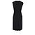 Max Mara ärmelloses Midi-Shift-Kleid aus schwarzem Polyester - Ansicht 6