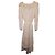 Zimmermann Spitzen-Maxikleid aus weißer Viskose Braun Beige - Ansicht 2