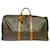 Louis Vuitton Keepall Monogram Boston Bag Brown Cloth  ref.2239467