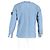 Stone Island Button-Down Shirt in Blue Cotton Denim - view 6