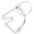 Hermès Hermes Cheval Metal Key Holder Silvery Metallic  ref.2239641