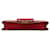 Valentino Garavani Valentino Small Vlock Chain Shoulder Bag in Leather Red  - view 12