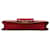 Valentino Garavani Valentino Small Vlock Chain Shoulder Bag in Leather Red  - view 5