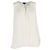 Blusa sin mangas Theory en seda marfil Blanco Crudo