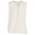Blusa sin mangas Theory en seda marfil Blanco Crudo - vista 3