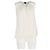 Blusa sin mangas Theory en seda marfil Blanco Crudo - vista 4