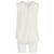 Blusa sin mangas Theory en seda marfil Blanco Crudo - vista 6