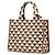 Prada Brown Small Canvas Symbole Triangolo Satchel - view 2