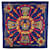 Hermès Blue Scarabees and Pectorals Silk Scarf Cloth  ref.2240050