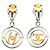 Orecchini a clip Chanel in argento con quadrifoglio argento CC - vista 2