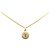 Collana con pendente in strass placcato oro Chanel D'oro