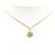 Collana con pendente in strass placcato oro Chanel D'oro - vista 4