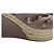 Sandales à plateforme en jute et cuir marron Miu Miu, talon compensé, taille 39 - vue 12