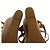 Sandales à plateforme en jute et cuir marron Miu Miu, talon compensé, taille 39 - vue 7