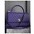 Coco Handle Sac à main Chanel en cuir violet taille 28 - vue 2