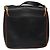 Céline Bolso de hombro CELINE de cuero negro y dorado Auth BA1801 - vista 2