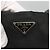 Borsa a spalla PRADA in nylon nero argento autentica bs25600 - vista 17