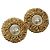Orecchini CHANEL in metallo dorato CC Auth bs25961 D'oro