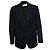 Saint Laurent, schwarzer Blazer mit Nadelstreifen und Perlen
