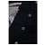 Thom Browne, abrigo Chesterfield de twill de caballería con pinzas de piel Azul - vista 8