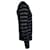Saint Laurent, metallisch gestreifter Pullover in Schwarz und Silber - Ansicht 2