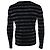 Saint Laurent, metallisch gestreifter Pullover in Schwarz und Silber - Ansicht 3