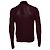 Saint Laurent, Gestreifter Pullover in Schwarz und Bordeaux Rot - Ansicht 2
