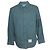 Thom Browne, camicia overshirt in cashmere e lana blu acciaio
