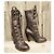 Botas Dolce & Gabbana de piel marrón oscuro talla 39 - vista 2